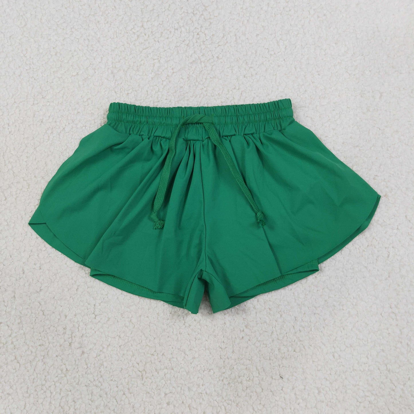 NEW RTS NO MOQ yoga fabric cotton SS0938 Baby Girls Green Yoga Butterfly Shorts Casual Bottom