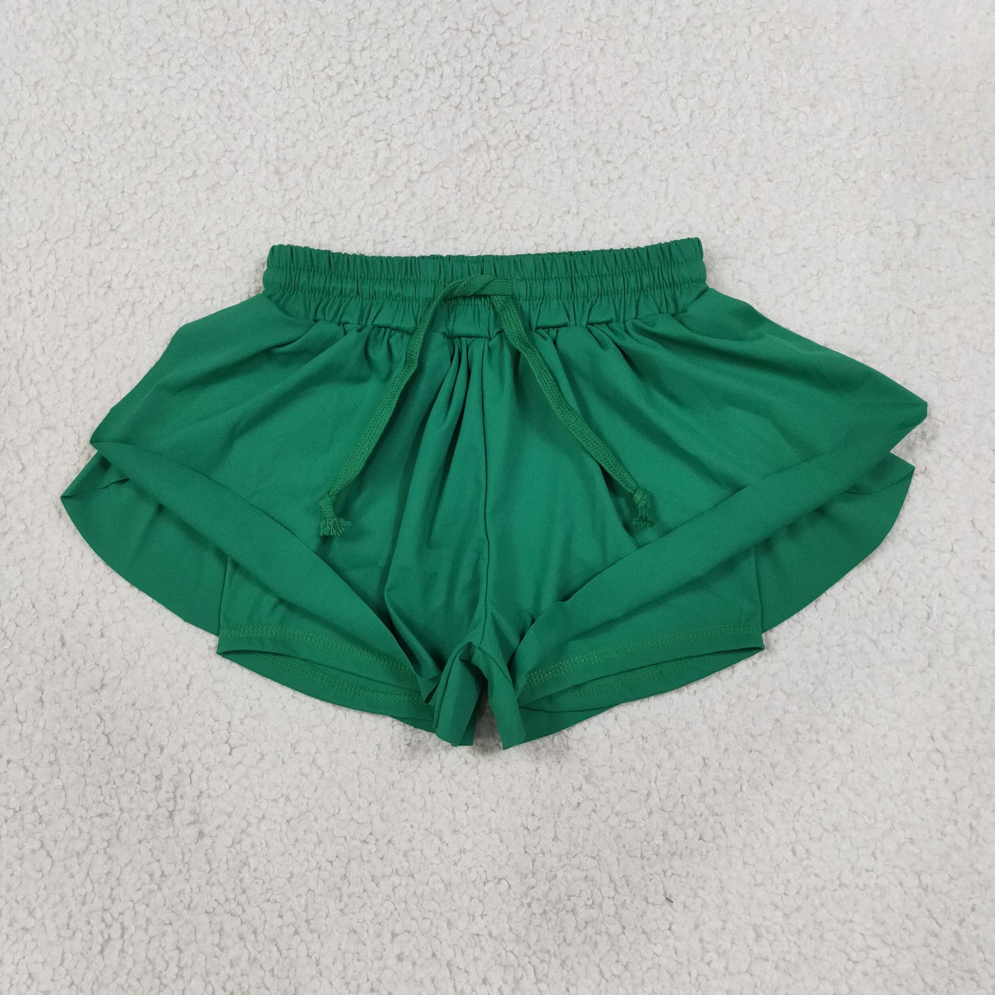 NEW RTS NO MOQ yoga fabric cotton SS0938 Baby Girls Green Yoga Butterfly Shorts Casual Bottom