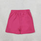 RTS NO MOQ yoga fabric SS0949 Baby Girls Pink Stripe Yoga Active Shorts Bottom