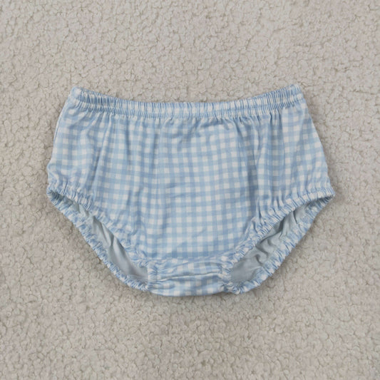 RTS NO MOQ milk silk SS0964 Boys blue plaid briefs