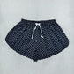RTS NO MOQ yoga fabric SS0975 Adult Women Black Polka Dots Yoga Active Butterfly Shorts Bottom