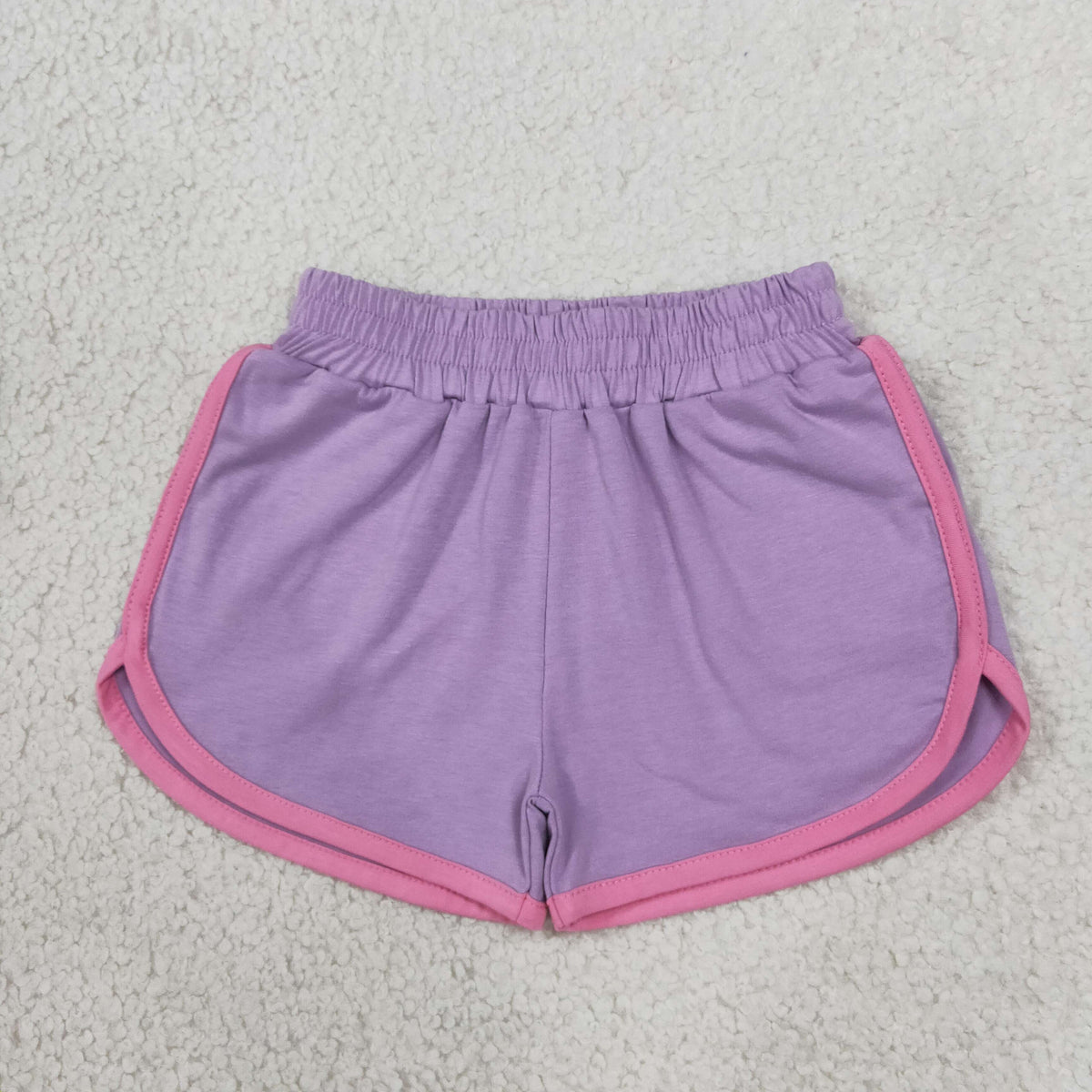 NEW RTS NO MOQ milk silk SS0991 Baby Girls Lavender Pink Shorts Bottom