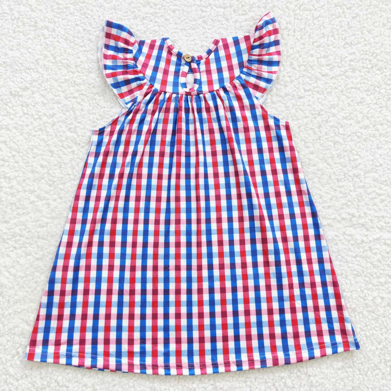 embroidery July 4th girls dress match romper