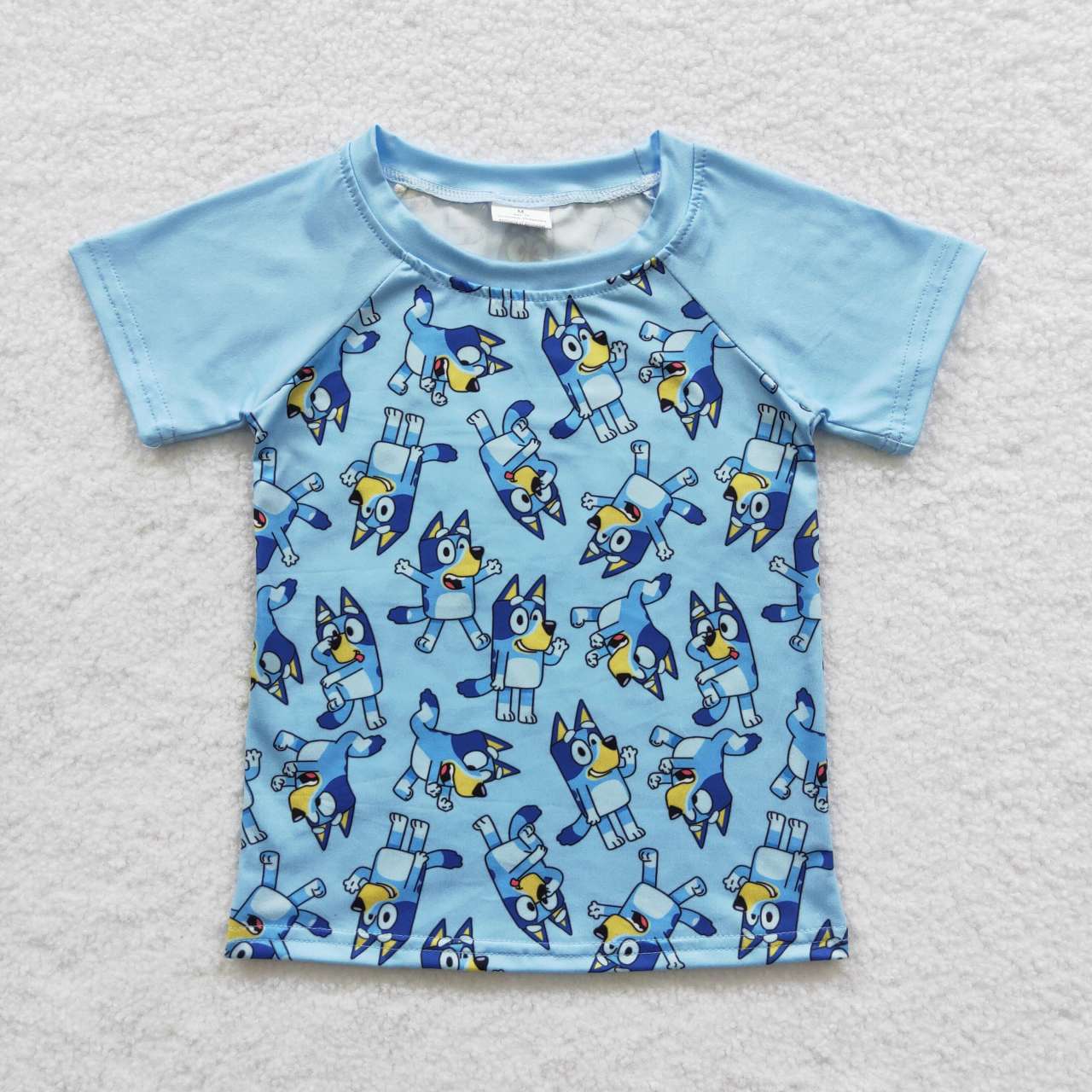 blue dogs short sleeve shirt boys top