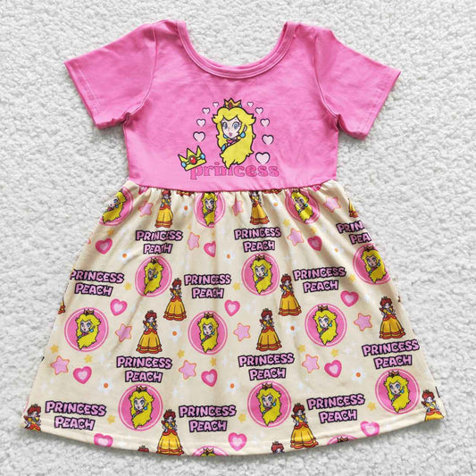 princess peach carton girls dress kids skirt