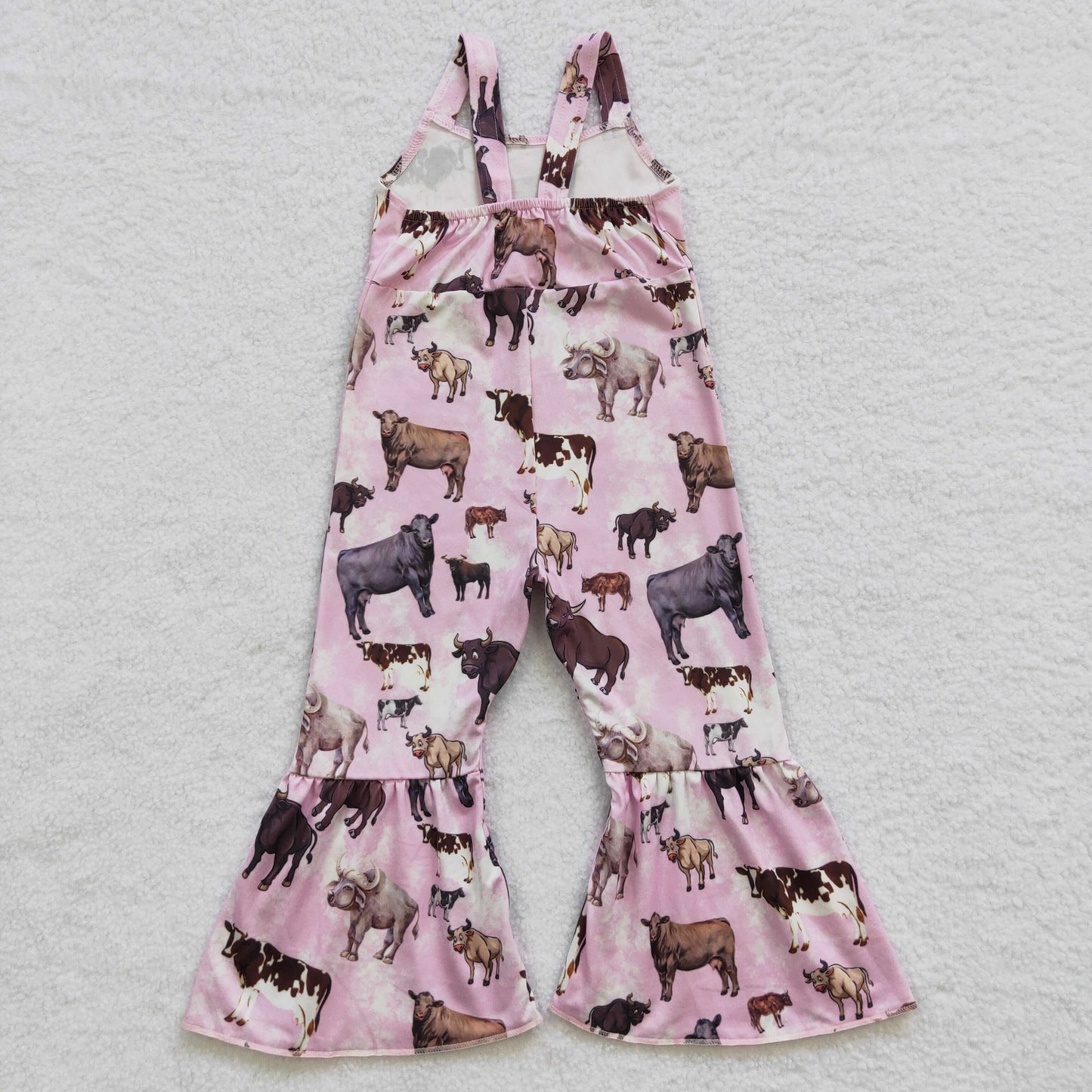 girl romper cow animal jumpsuits kids clothing