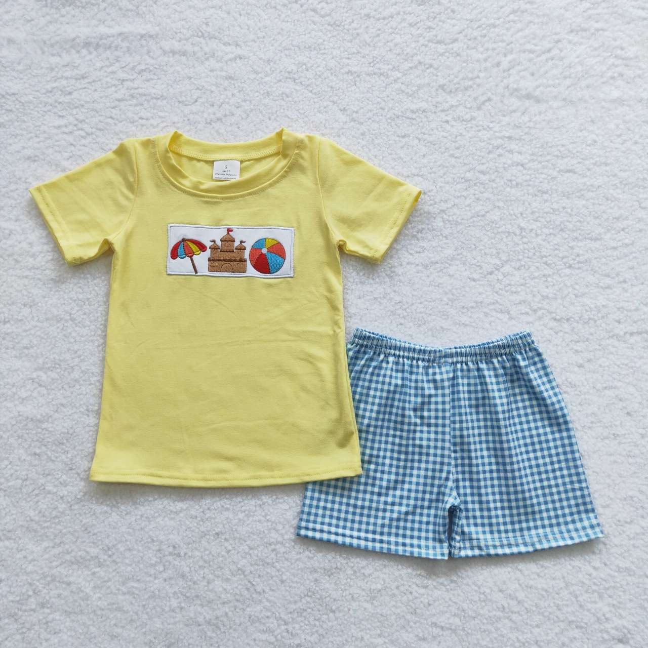 parasol embroidery boys sets kids clothes