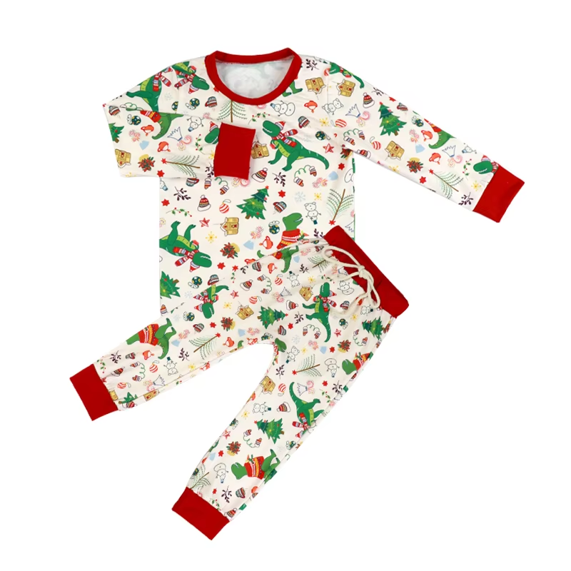 6.26 Christmas tree red pajamas set