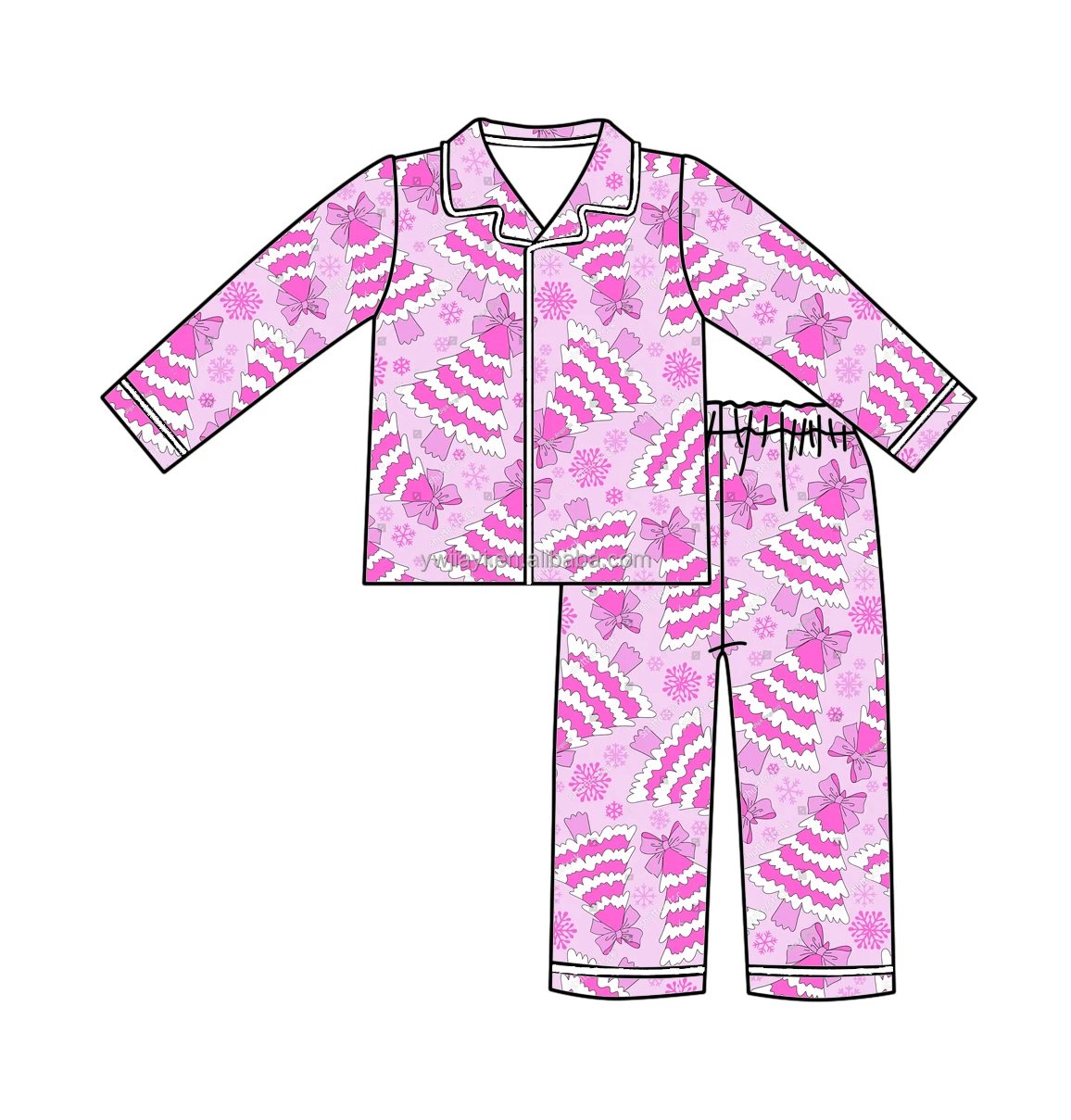 6.16 Christmas tree pink set