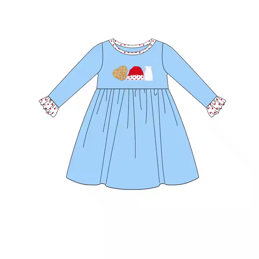 6.14 Santa Claus Cookie Long Sleeve Dress