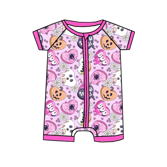6.16boo pink short-sleeved toddler clothes