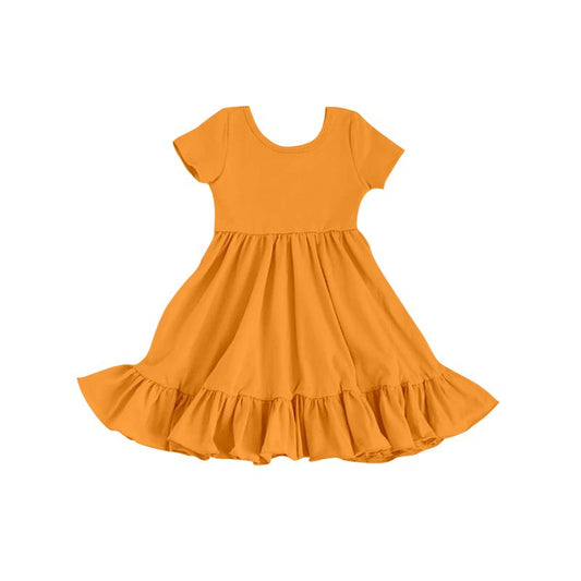 GSD0474 pre-order Turmeric cotton skirt girl dress