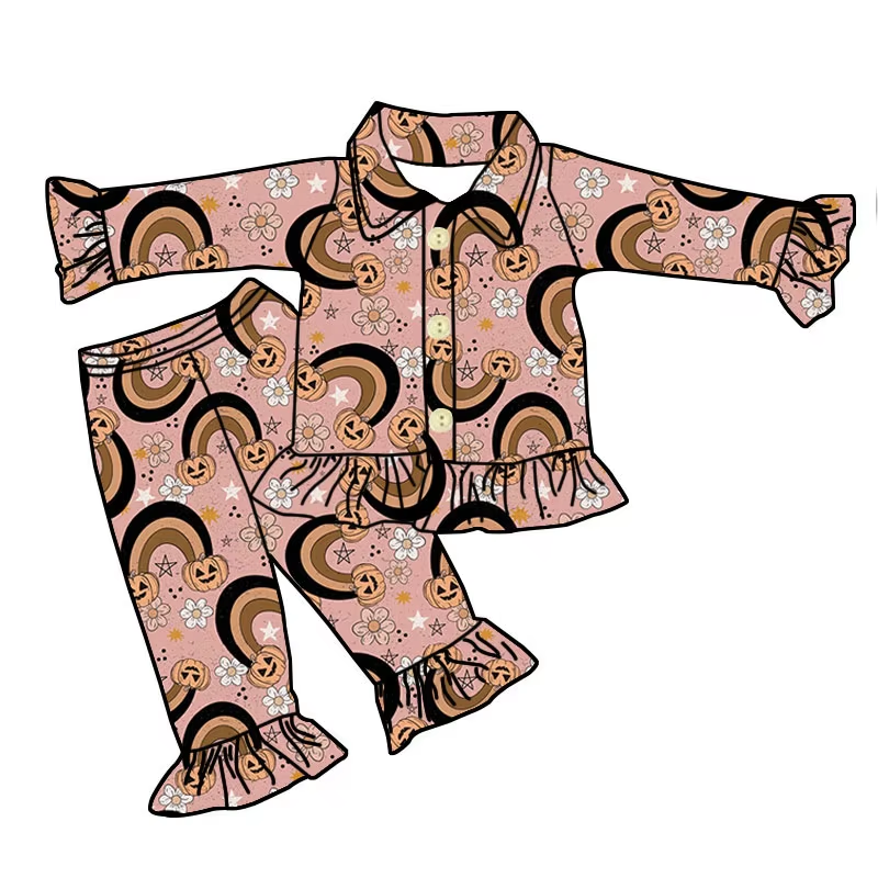 6.10 Halloween Pumpkin Long Sleeve Suit