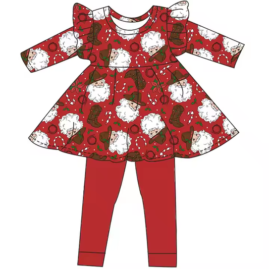 6.17 Santa Claus Boots Red Set
