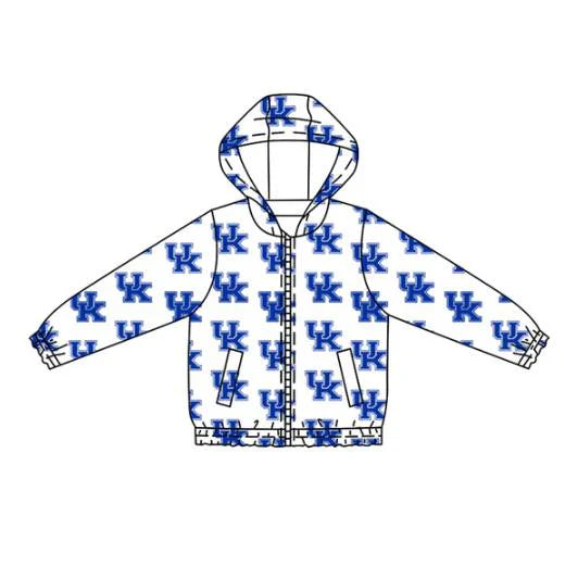 7.31Preorder (moq 5)Baby Boys Long Sleeves Blue UK Plaid Hoodies Cardigan Jackets Top