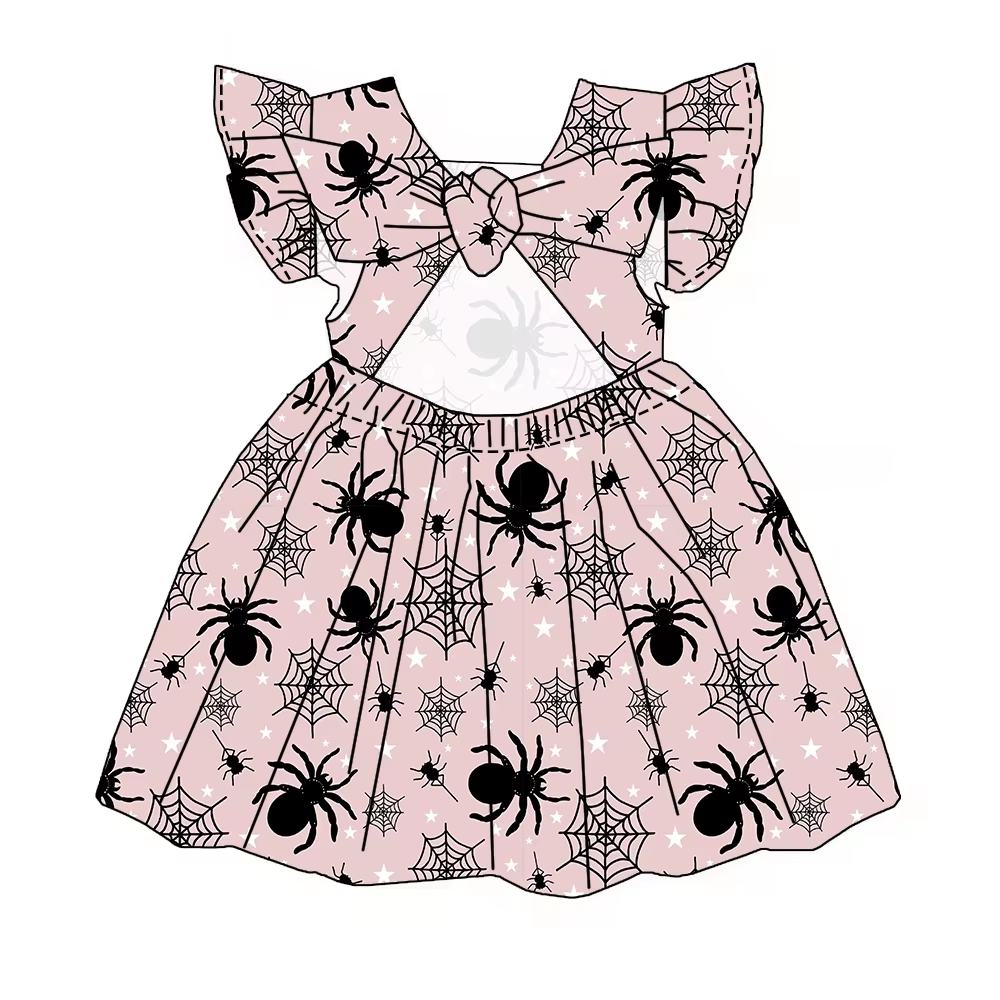 6.19 Spider Cartoon Bow Dress