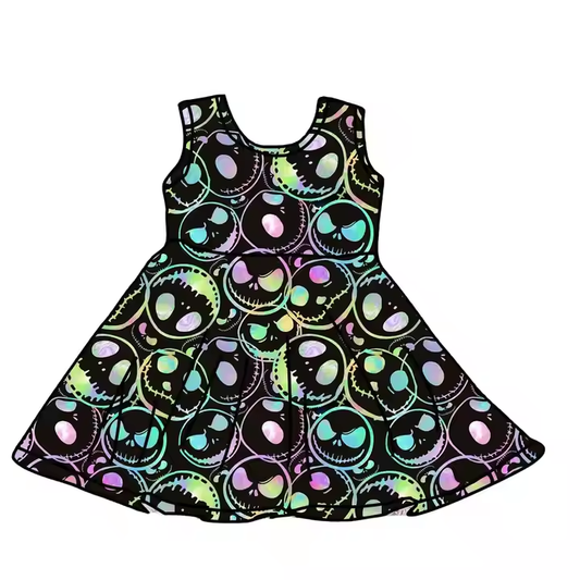 6.12 Halloween colorful horror cartoon dress