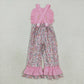 X8.16 SR3176 Embroidered Butterfly Pumpkin Flower and Leaf Pink Lace Suspender Bodysuit
