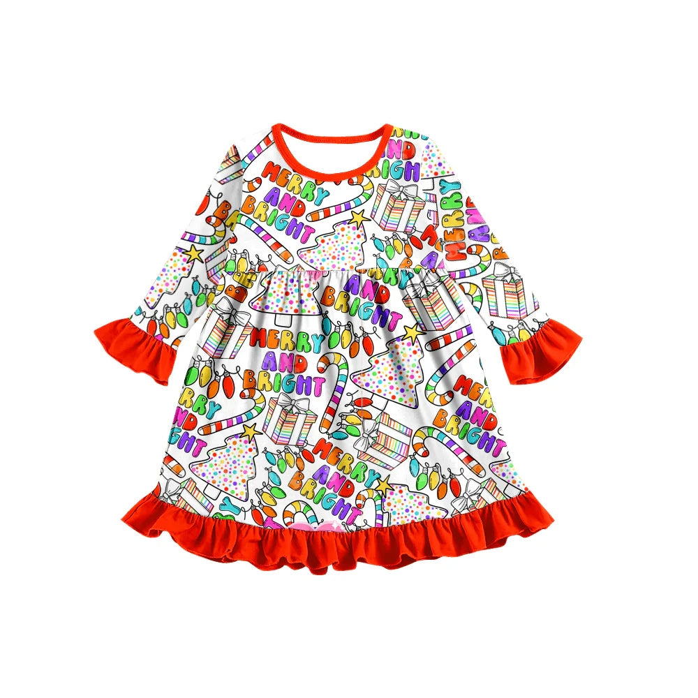 6.26 Letter Cane Long Sleeve Dress