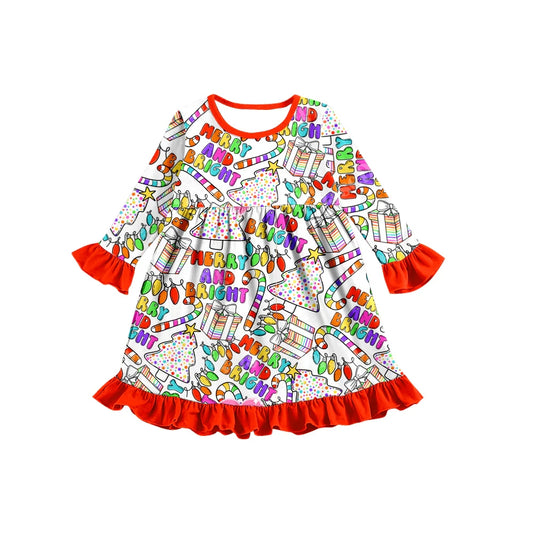 6.26 Letter Cane Long Sleeve Dress