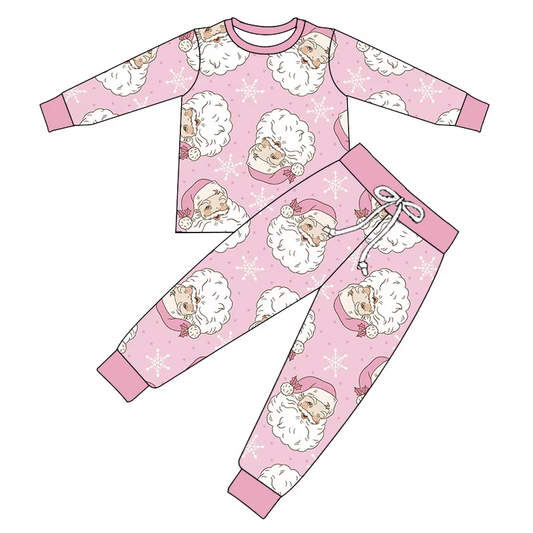 6.21 Santa Claus pink long-sleeved suit