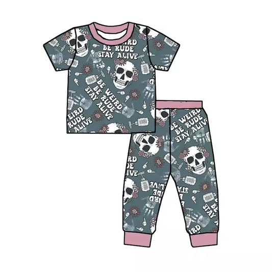 6.27 horror cartoon short-sleeved trousers