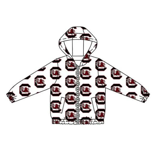 7.31Preorder (moq 5)Baby Boys Long Sleeves Red Bull C Plaid Hoodies Cardigan Jackets Top