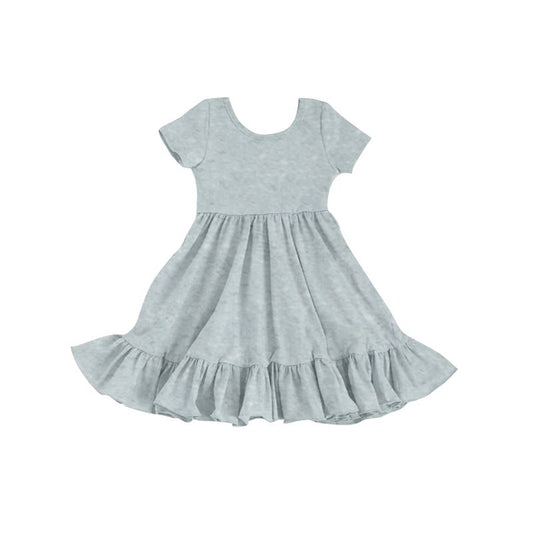 GSD0477 pre-order grey cotton skirt girl dress