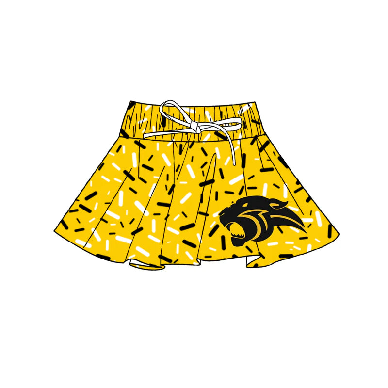 7.1Preorder(moq 5) Baby Girls Golden Team Skort Shorts Bottoms