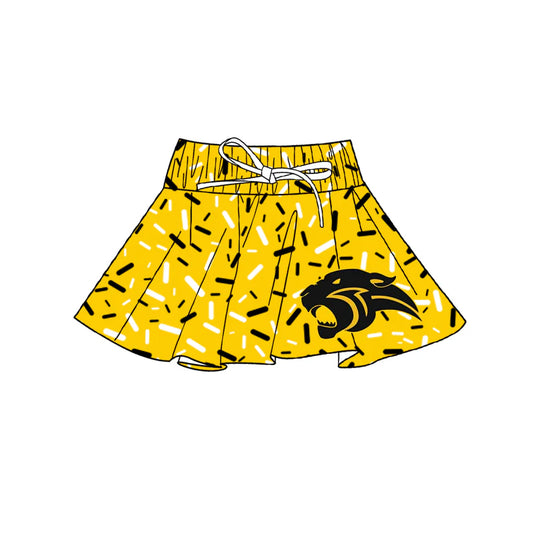 7.1Preorder(moq 5) Baby Girls Golden Team Skort Shorts Bottoms