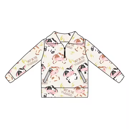 6.17 Cow Cartoon Long Sleeve Top