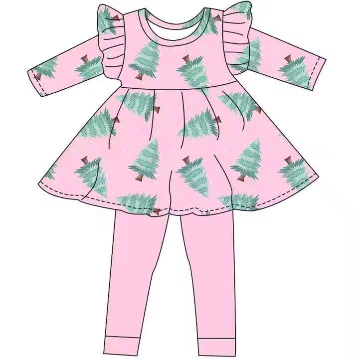 6.17 Christmas tree pink set
