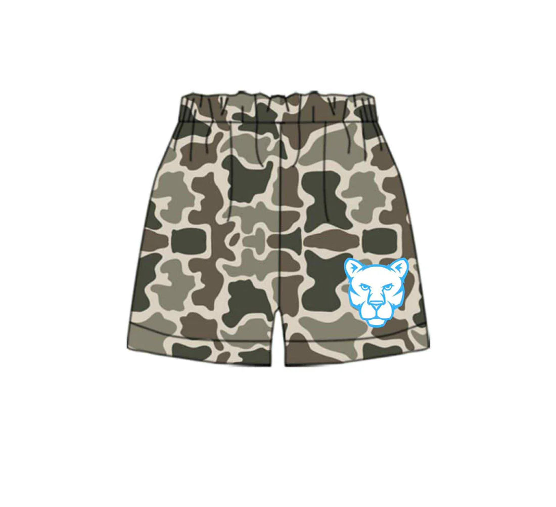 6.28Preorder(moq 5) Baby Boys Camouflage Lion Team Sports Shorts