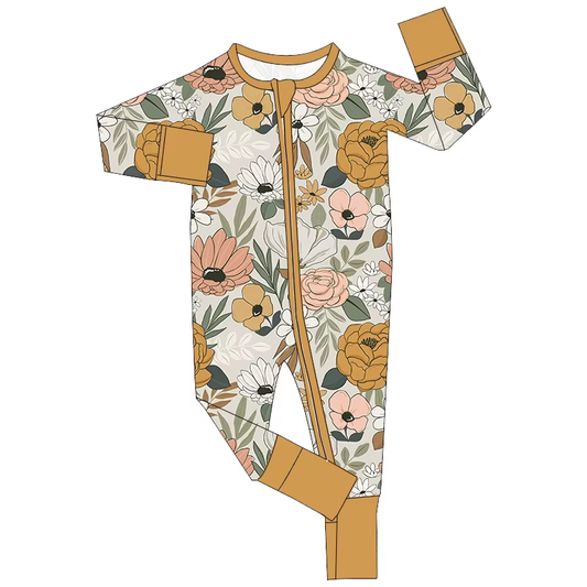 6.18 Flower Zipper Toddler Clothes