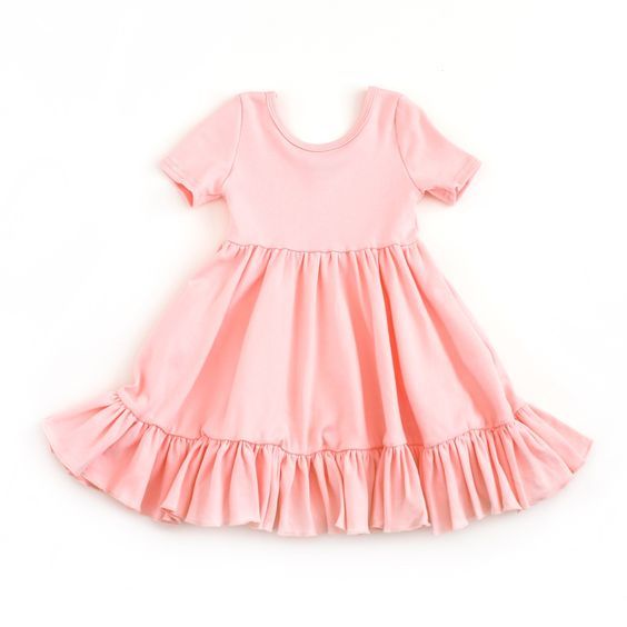 GSD0476 pre-order pink cotton skirt girl dress