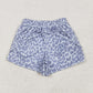 5.1  SS0464 Gray leopard print yoga shorts