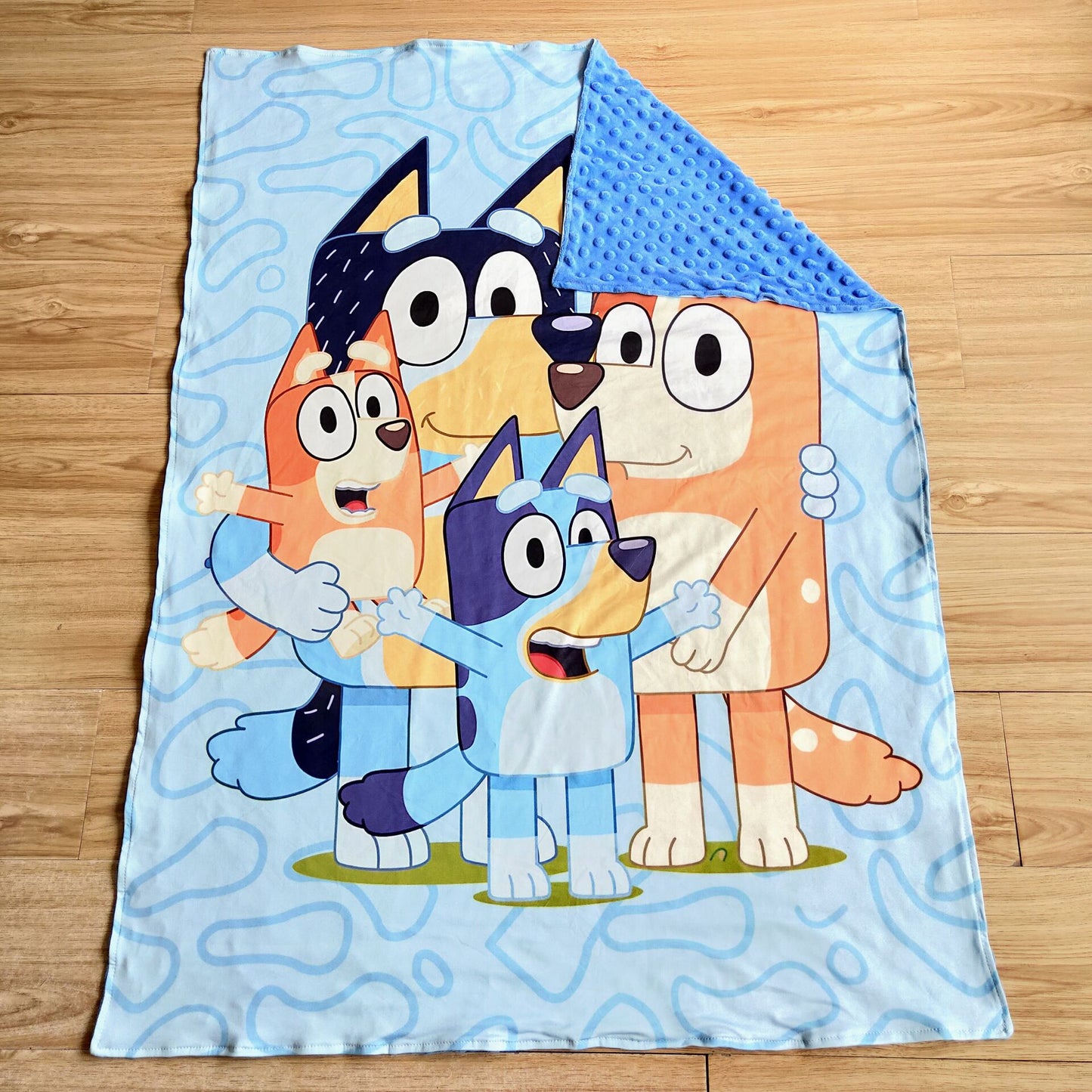 blue dogs kids blankets size 29X43 inches milk silk and cotton