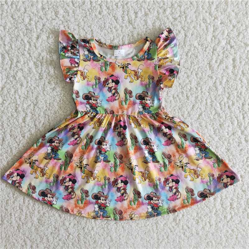 BABY cartoon mouse girls dress kids skirt