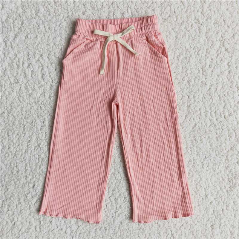 colored cotton pants girls trousers