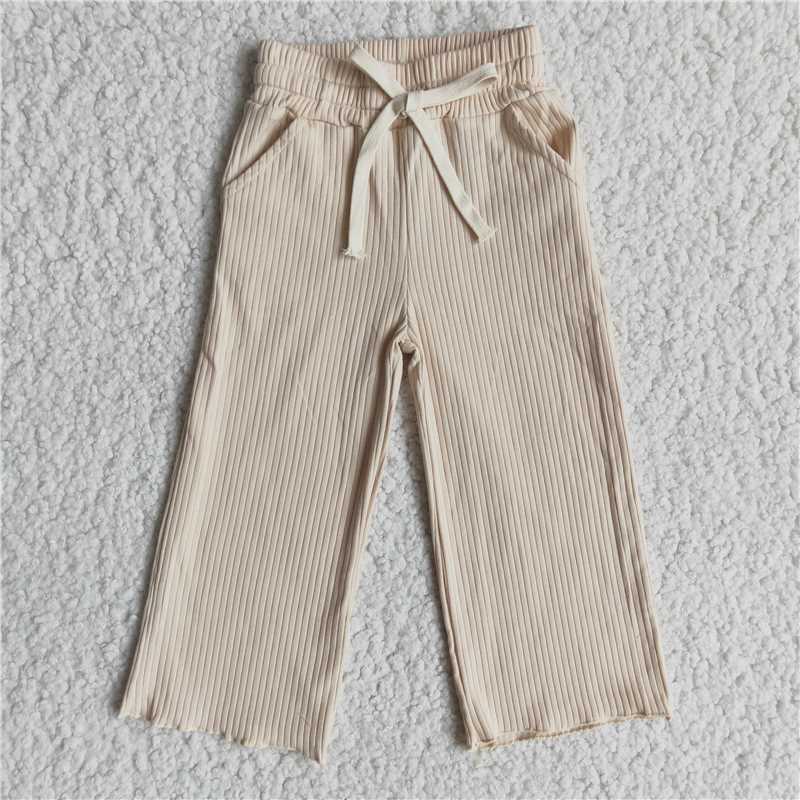 colored cotton pants girls trousers