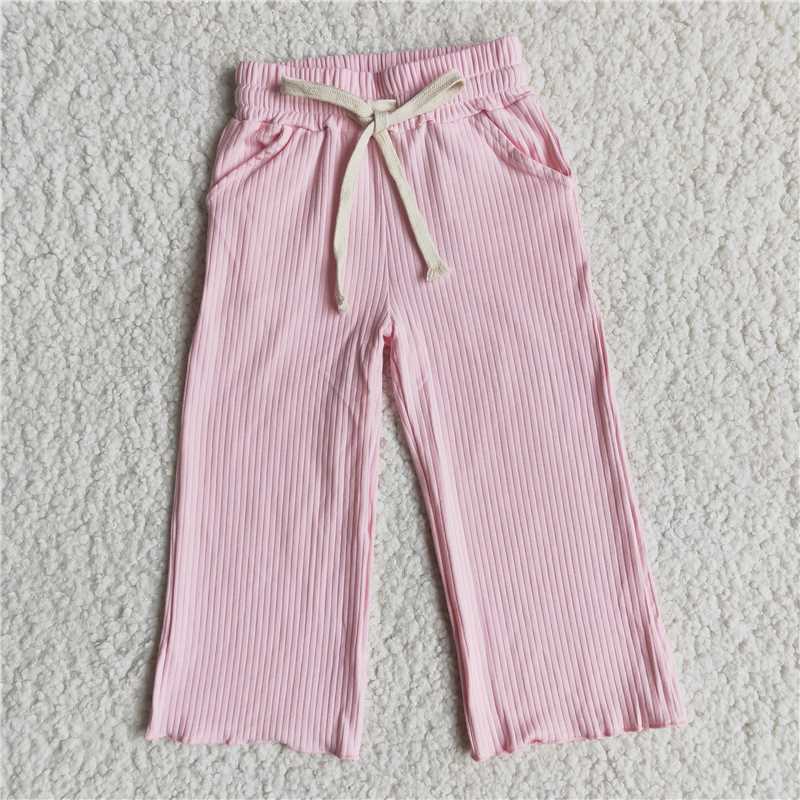 colored cotton pants girls trousers