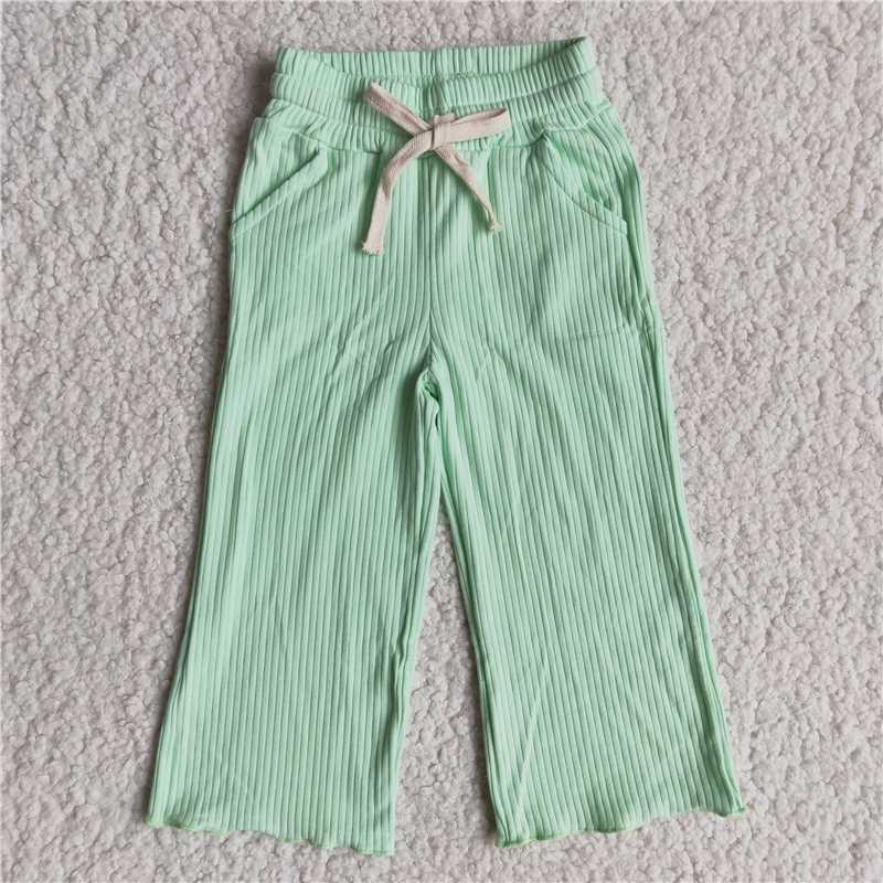 colored cotton pants girls trousers