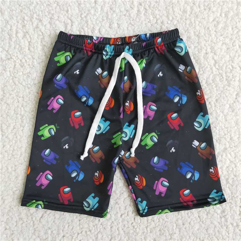 game girls swimsuit match boy trunks bathing suit