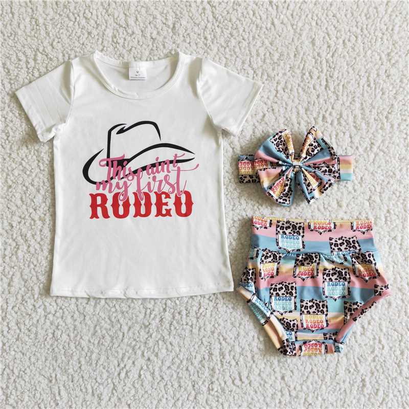 kids Girls bummies sets"rodeo"（Bows can purchased separately）