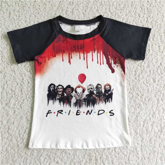 friends halloween short sleeve shirt