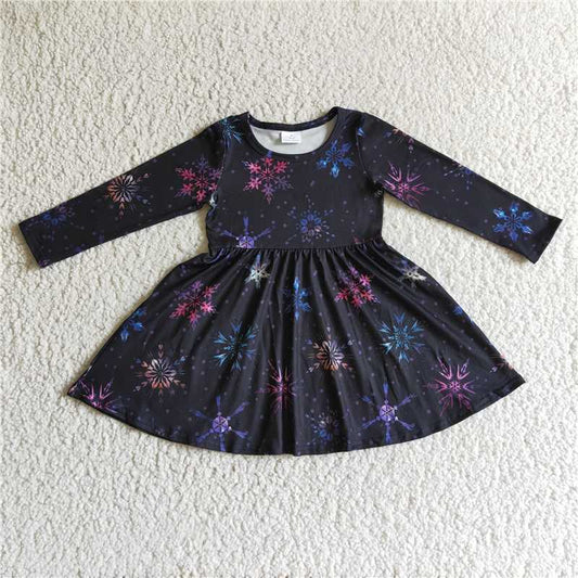 snowflake fireworks dress girls skirt kids clothes