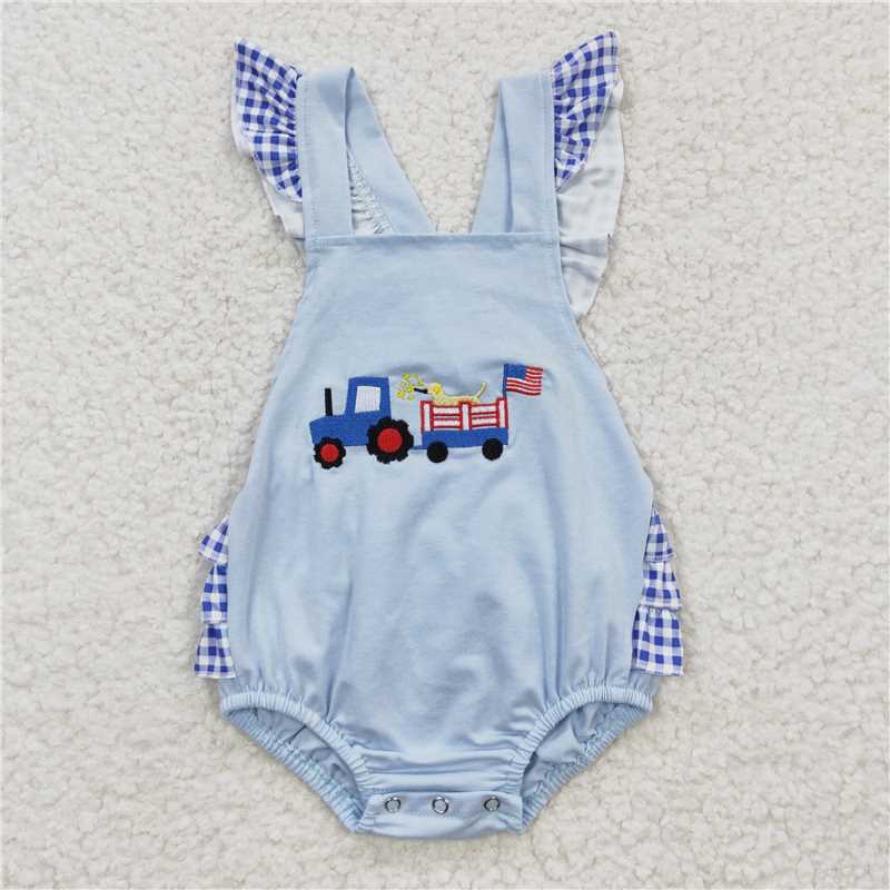 July 4th sibling suit girls match boy match romper