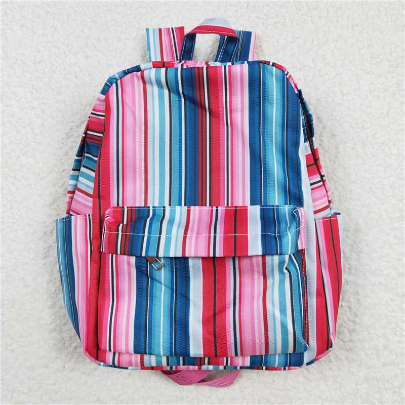 kids bags color stripes backpack