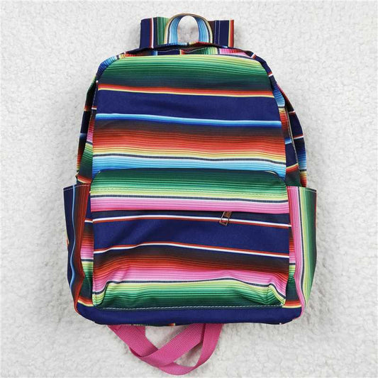 kids bags color stripes backpack