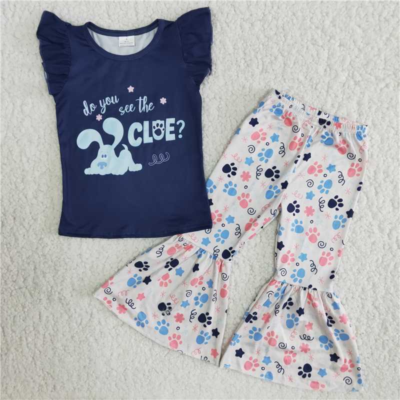 do you see the clue shirt bell pants sale girls sets kids clothes